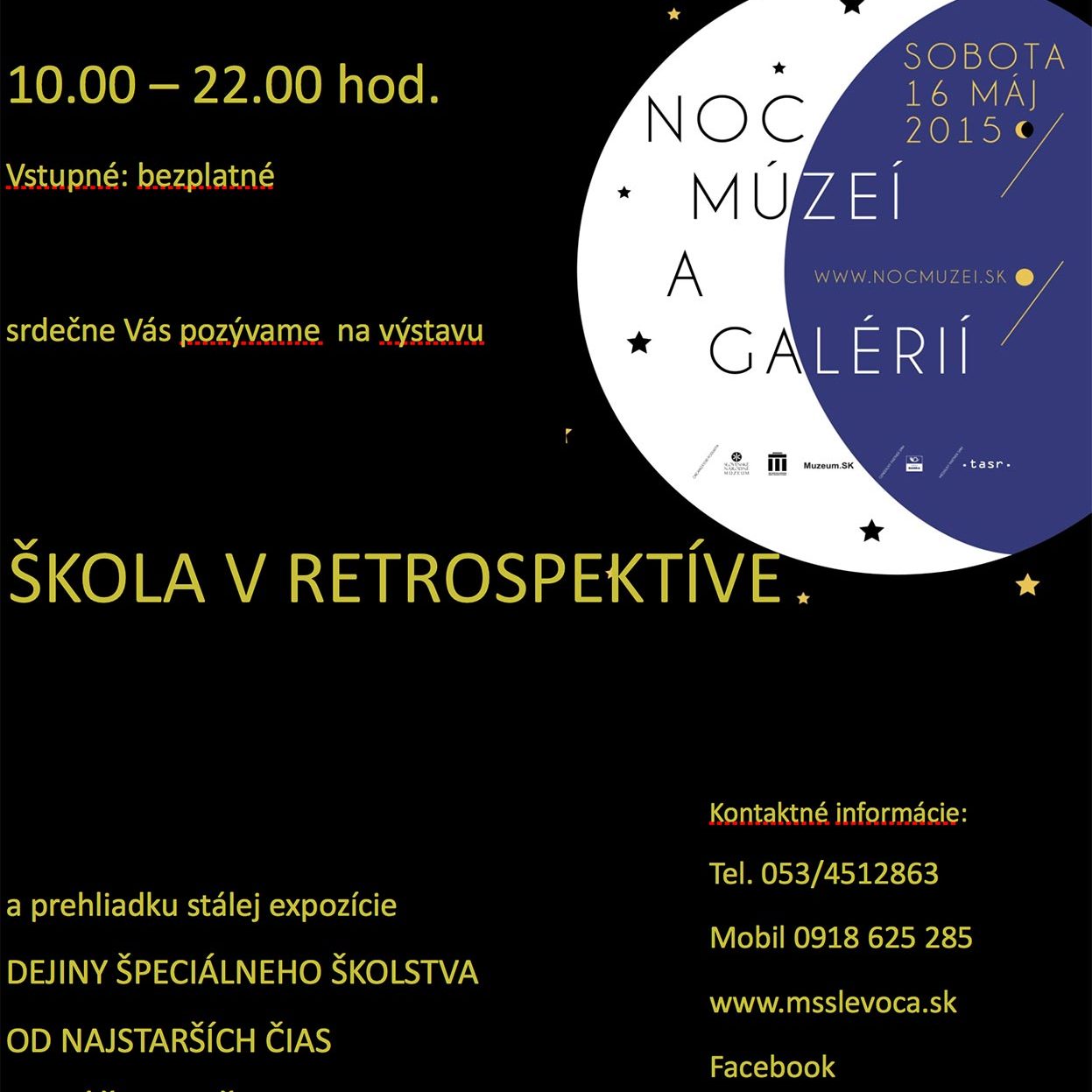 Múzeum špeciálneho školstva v Levoči – Výstavy-Archív-Noc Múzeí a galérií Múzeum špeciálneho školstva v Levoči - Výstavy-Archív-Noc Múzeí a galérií