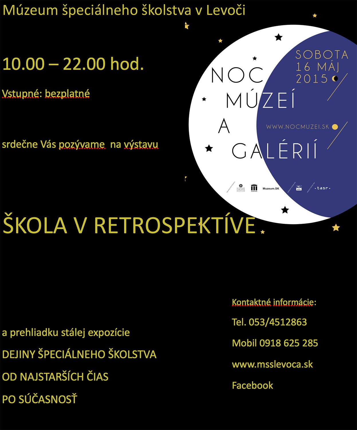 Múzeum špeciálneho školstva v Levoči – Výstavy-Archív-Noc Múzeí a galérií Múzeum špeciálneho školstva v Levoči - Výstavy-Archív-Noc Múzeí a galérií