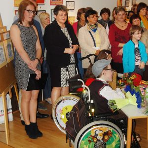 Benefícium pre Tadeáša Tadeáš a návštevníci výstavy.