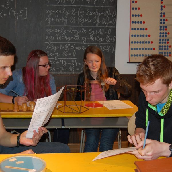 Žiaci riešia rôzne úlohy.