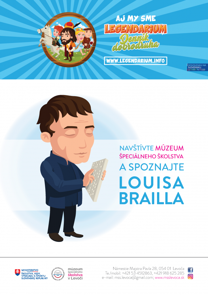 Navštívte Múzeum špeciálneho školstva a spoznajte Louisa Brailla.