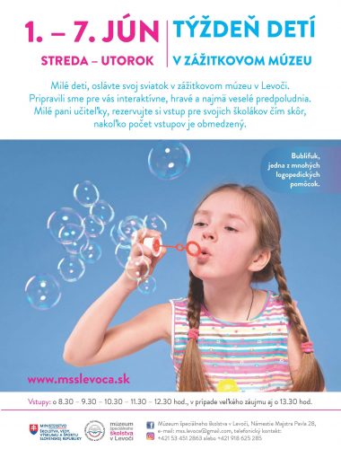Medzinárodný deň detí v Múzeu špeciálneho školstva v Levoči.