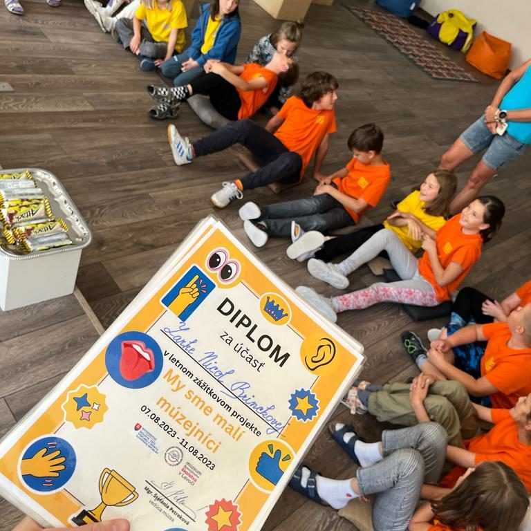 Diplom malého múzejníka.