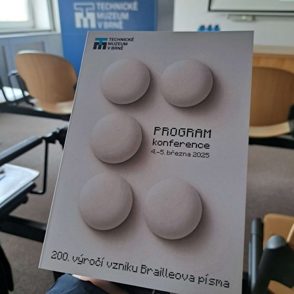 Program konferencie: 200. výročie vzniku Braillovho písma Brožúra: Program konferencie: 200. výročie vzniku Braillovho písma