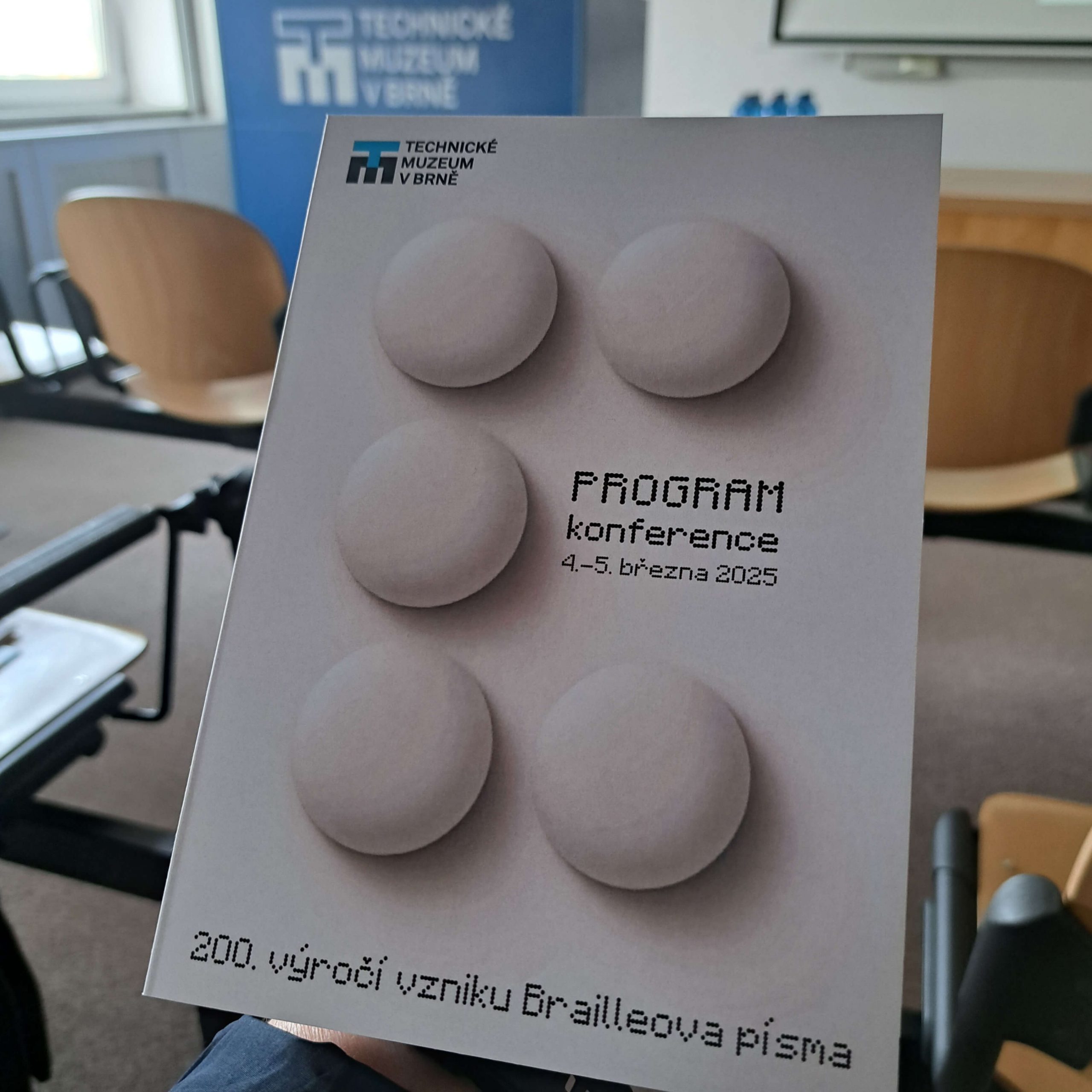 Program konferencie: 200. výročie vzniku Braillovho písma Brožúra: Program konferencie: 200. výročie vzniku Braillovho písma