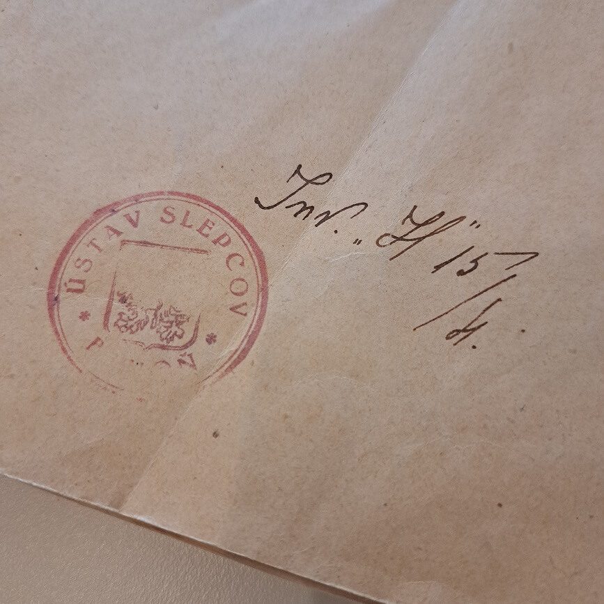 Pečiatka Ústav slepcov.