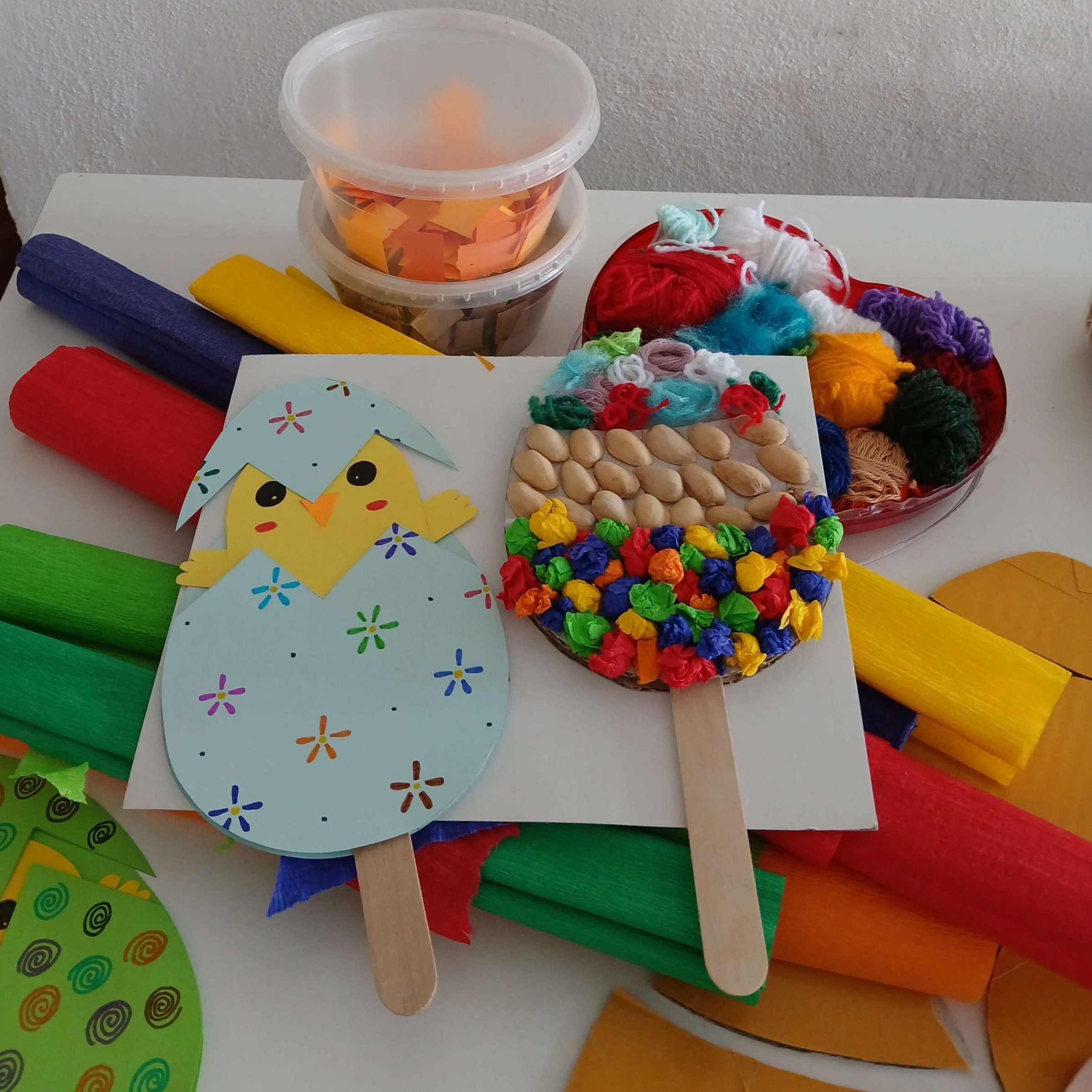 Veľkonočné vajíčka vyrobené na workshope