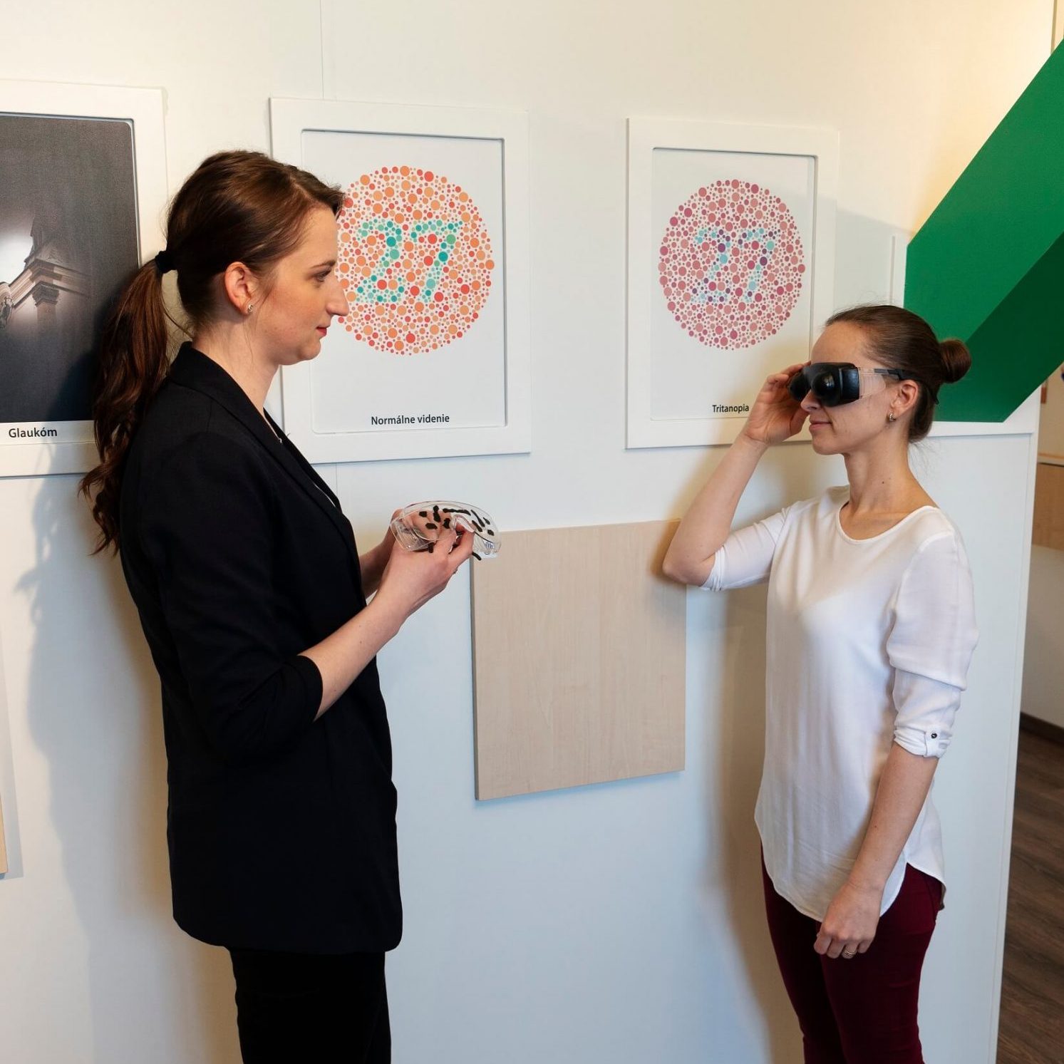 Simulácia glaukómu v Múzeu špeciálneho školstva v Levoči Simulácia glaukómu v Múzeu špeciálneho školstva v Levoči.
