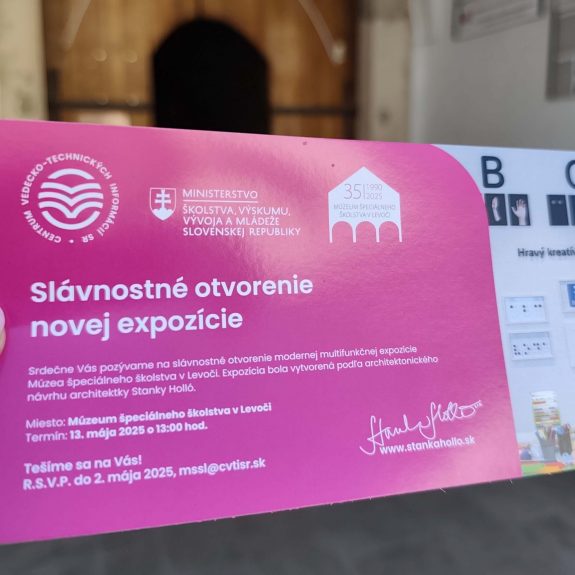 Slávnostné otvorenie novej expozície Múzea špeciálneho školstva v Levoči.