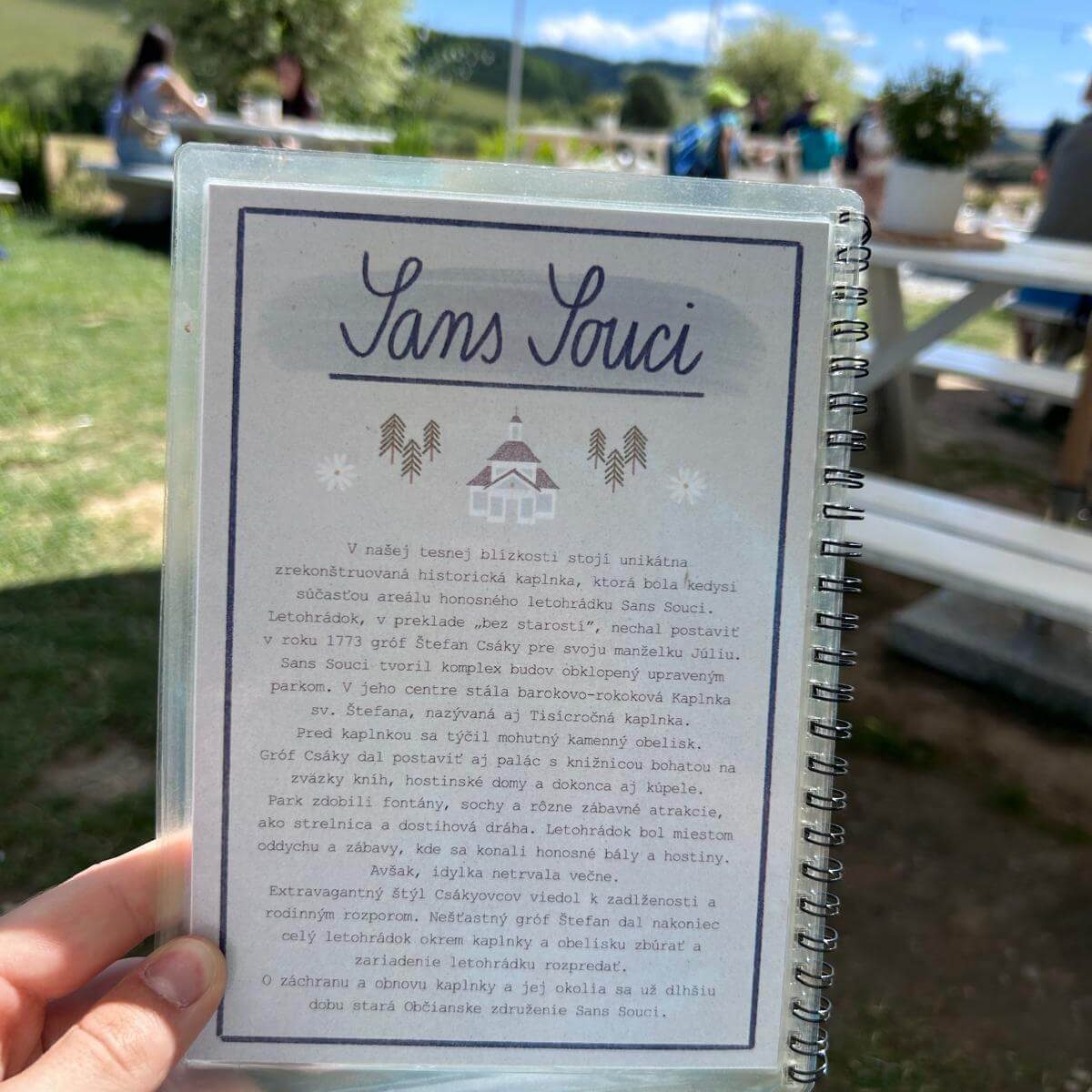 Informácie o kaplnke Sans Souci.
