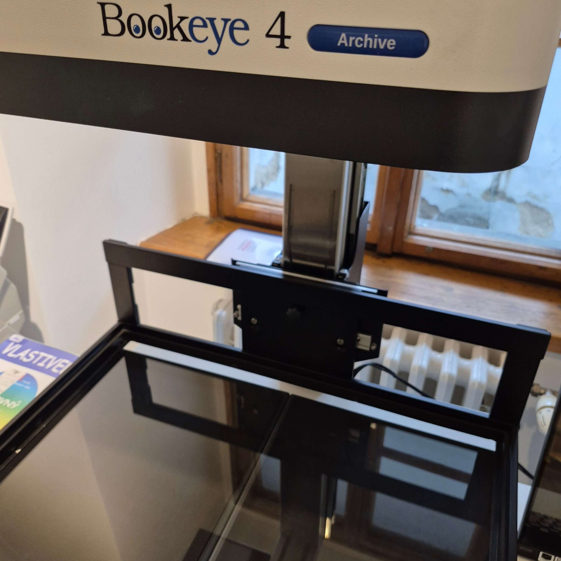 Skener na skenovanie kníh.