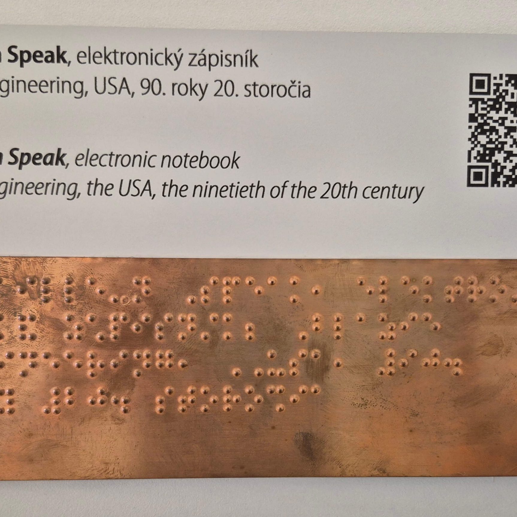 elektronický zápisník pre nevidiacich Braille´n Speak, Blaze engineering, USA, 90.roky 20.storočia