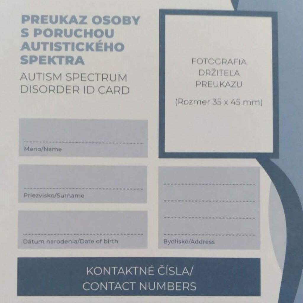 Formulár Preukazu osoby s PAS