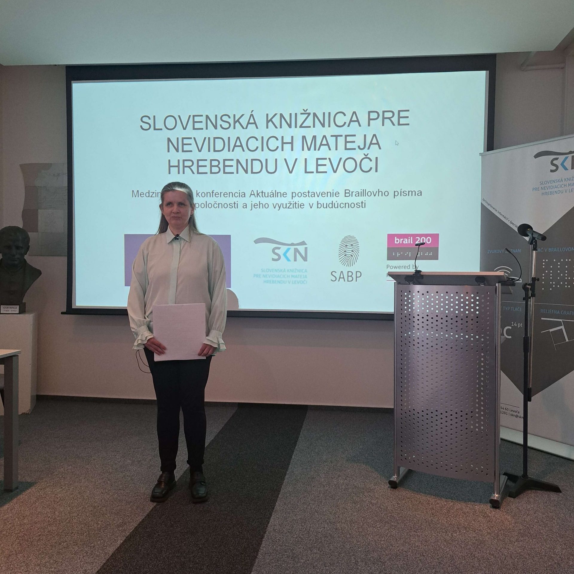 Medzinárodná konferencia „Aktuálne postavenie Braillovho písma v spoločnosti a jeho využitie v budúcnosti“.