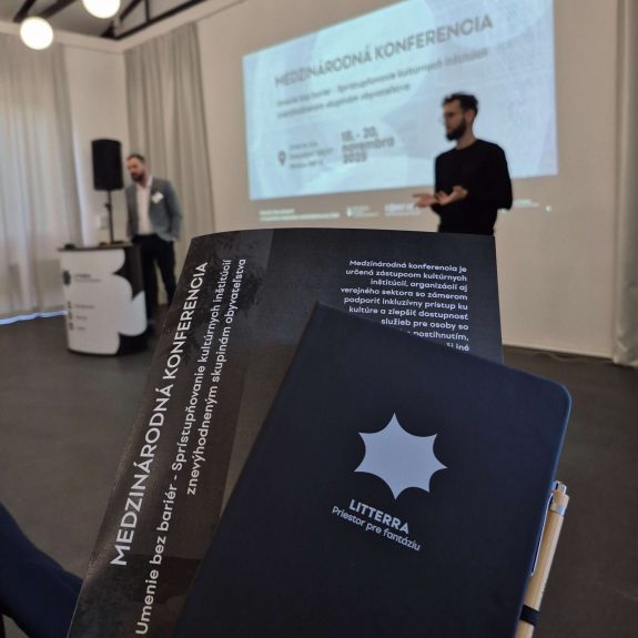 Prednášajúci na konferencii Umenie bez bariér.