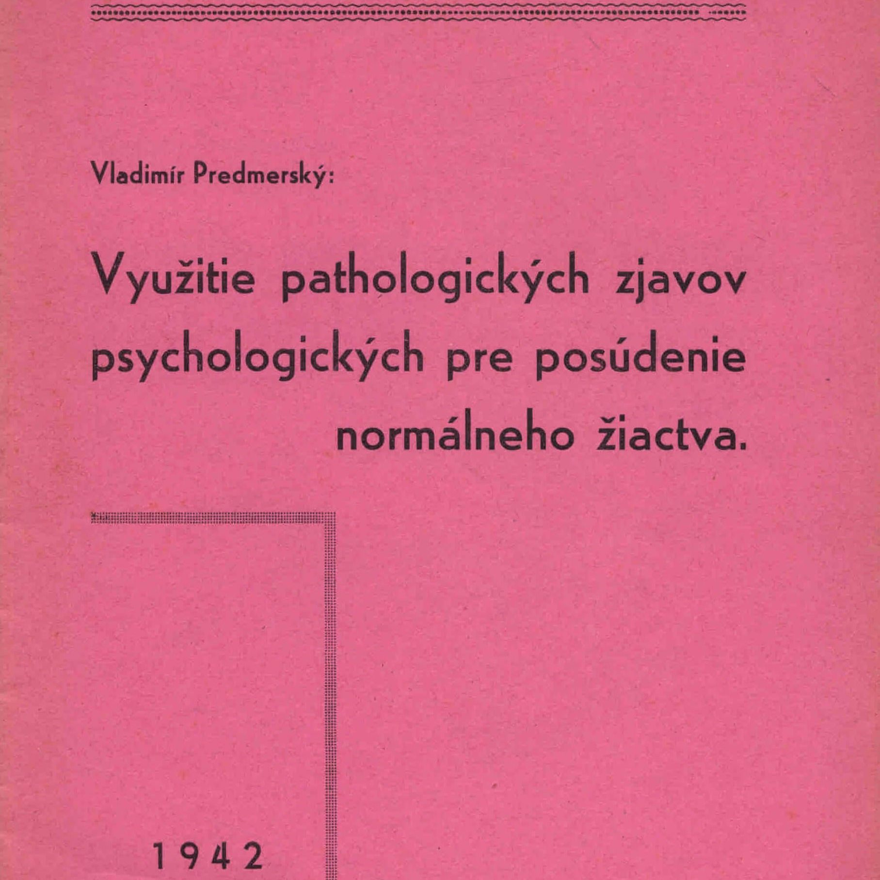 Ukážka titulných strán publikácií doc. Predmerského.