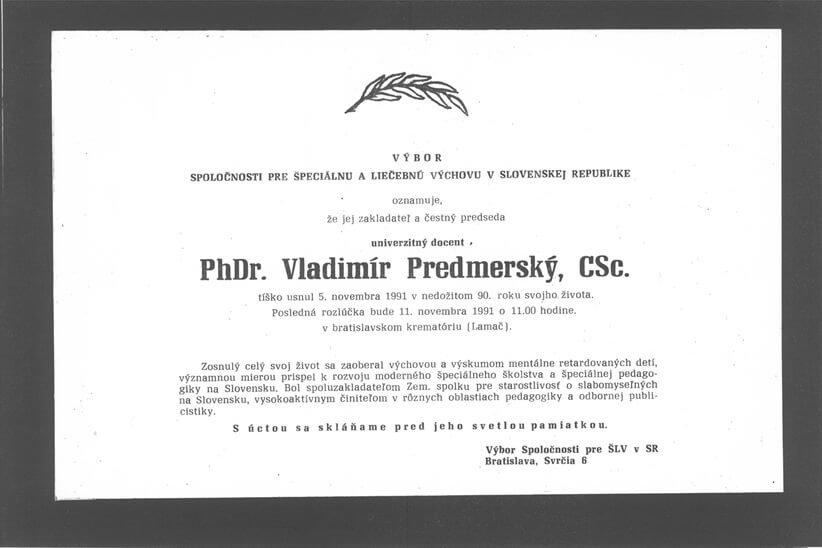 Parte Vladimíra Predmerského.