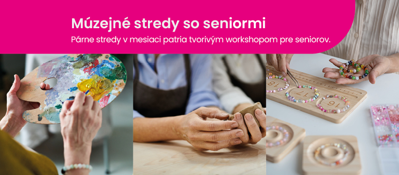 Múzejné stredy so seniormi.